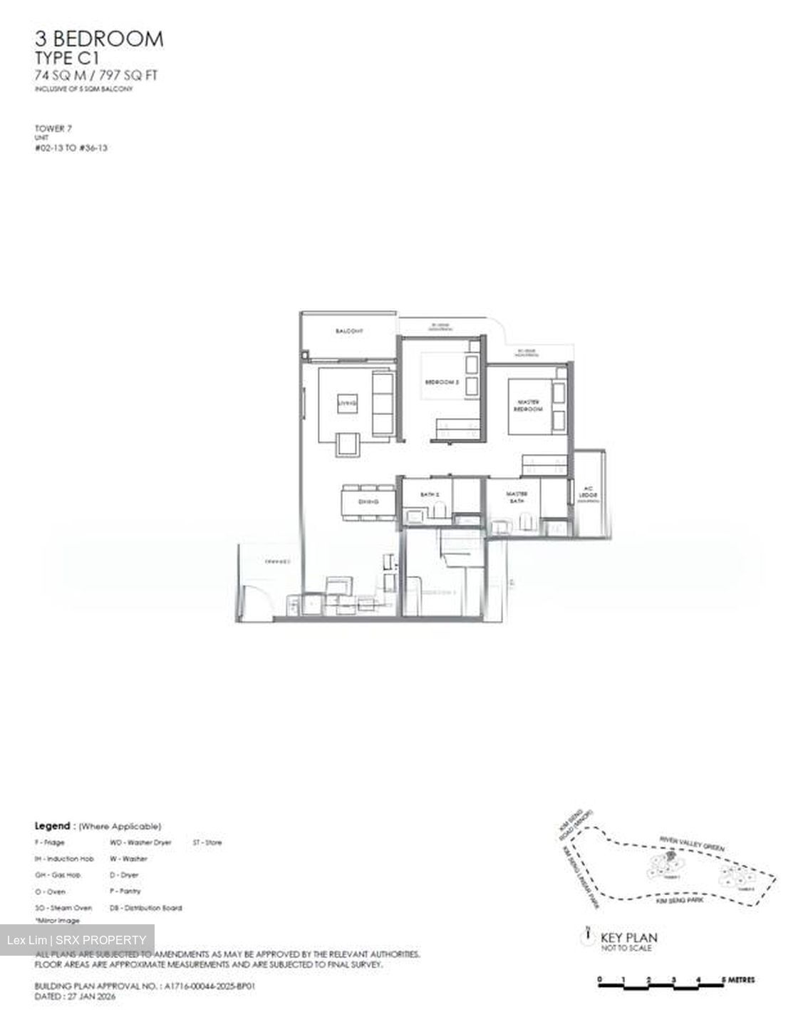 River Modern (D9), Apartment #550195041